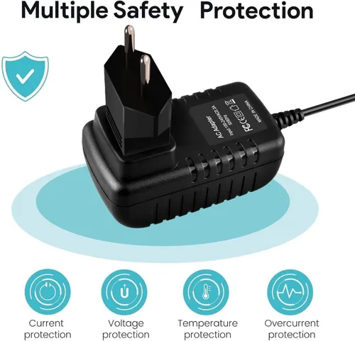 Miniatura 4 de Guy-Tech Adaptador de 6V CA/CC compatible con # S004LU0600045 1211 H 1212 F S004LU0600060 S004LU06000060 Motorola Baby Monitor AT&T VTech Phone 6VDC