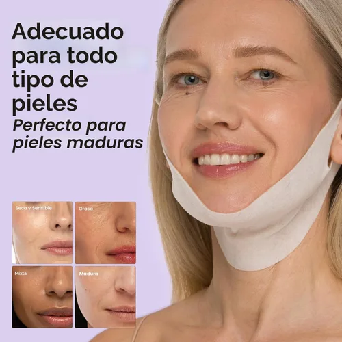 Miniatura 9 de Máscara de elevación V Line de MAREE con ácido hialurónico – Máscara facial profunda de colágeno para mujeres – Máscaras faciales moldeadoras