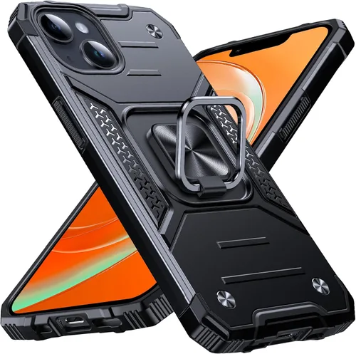Miniatura 72 de Anqrp Funda resistente para iPhone 6/7/8/SE/SE2 con soporte de anillo mejorado y agarre, grado militar, a prueba de golpes, resistente y robusta