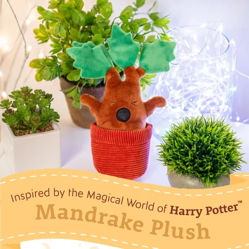 Miniatura 2 de KIDS PREFERRED Harry Potter Mandrake - Animal de peluche con detalles trenzados y hojas arrugadas para bebés, niños pequeños y niños de 10 pulgadas