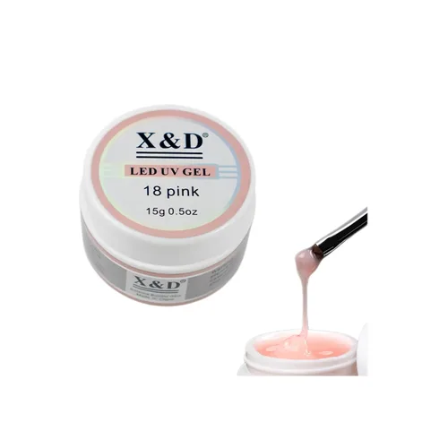 Miniatura 13 de X&D Kit de uñas de poligel, 3 piezas de gel de uñas de gel natural transparente, kit de gel de uñas de secado rápido, juego de gel de uñas