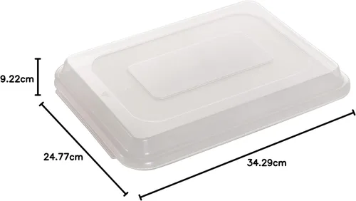 Miniatura 12 de Nordic Ware Naturals 45339 - Juego de utensilios para hornear de 3 piezas de aluminio, bandeja de un cuarto de hoja y bandeja para pasteles