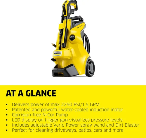Miniatura 7 de Kärcher Lavadora a presión, control de potencia K5, máx. 2500 PSI, manguera de 32 pies, 2 varillas de pulverización - 1.55 GPM