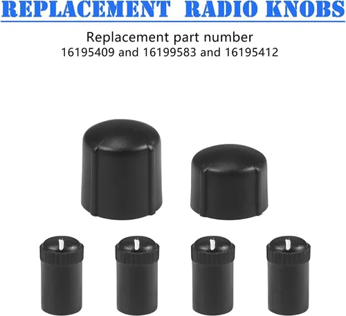 Miniatura 2 de para perillas de control de radio de equipo original GM (Paquete de 6)