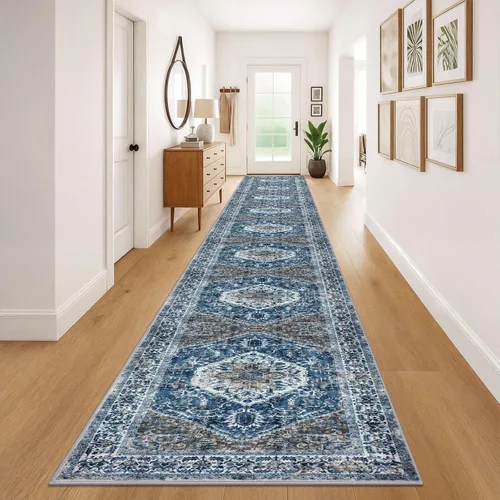 Miniatura 113 de KOZYFLY Alfombra Pequeña de Área 2x3 Pies Alfombras para Entrada Lavable Boho Alfombra de Entrada Antideslizante Tapete de Puerta Interior Entrada