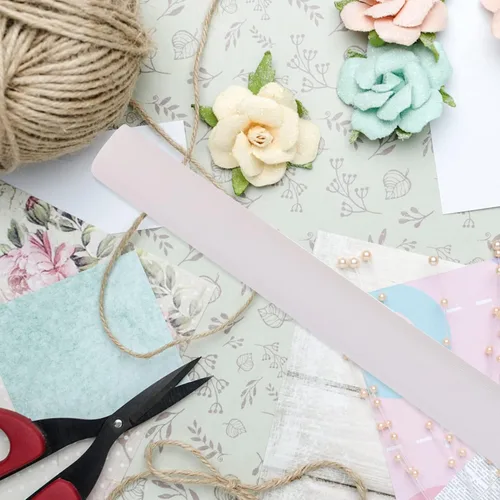 Miniatura 6 de LIFKOME Papel crepé dobleces rollo de papel crepé hojas italianas rosas papel de regalo para obras de arte floral, bricolaje, decoración de boda