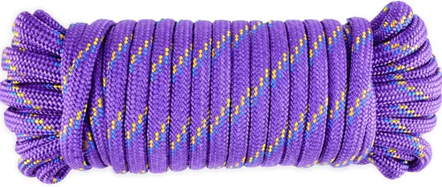 Miniatura 14 de Wellmax Cuerda de nailon trenzado de diamante, 3/8 pulgadas por 50 pies, color azul, extra fuerte, resistente a la luz solar y a la intemperie
