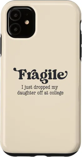 Miniatura 8 de Frágil - Carcasa para iPhone 16 con texto en inglés "I Just Ddrops My Daughter Off at College Parents