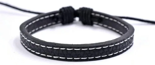 Miniatura 3 de Bigbabybig 3 pulseras de cuero estilo surfista con alas de ángel punk, étnicas tribales y étnicas para hombres y mujeres, pulsera trenzada de cuero