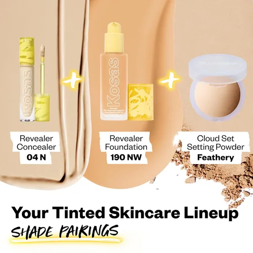 Miniatura 8 de Kosas Mini corrector revelador – maquillaje de cobertura media, oculta ojeras debajo de los ojos, manchas oscuras y manchas (tono 04)