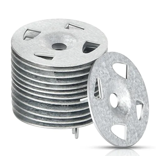 Arandelas para la instalación de paneles de placas de espuma de 1-1/8 pulgadas de acero galvanizado para fijación y montaje (80 piezas)