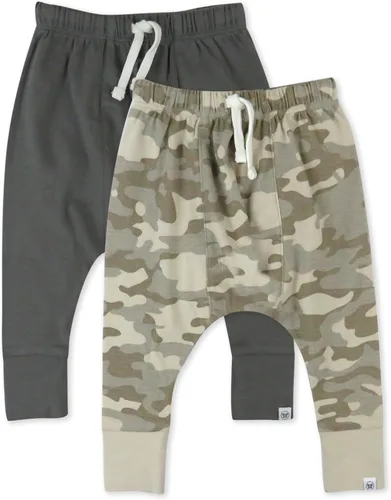 HonestBaby Multipack Honest - Pantalones deportivos de meter 100% algodón orgánico para bebés y niños pequeños, niños, niñas, unisex