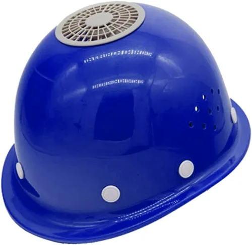 Surakey Casco de refrigeración USB con ventilador, casco universal resistente para hombre, casco de seguridad portátil para andamios y comerciantes