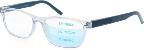 Gafas de lectura multienfoque progresivas, bloqueo de luz azul buenos lectores de computadora, Azul