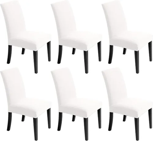 Miniatura 17 de Fundas para silla de comedor – Fundas elásticas para silla, protector decorativo impermeable, desmontables, lavables y elásticas, de licra