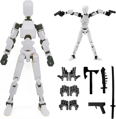 Miniatura 12 de DANONI Titan 13 figura de acción, Lucky Robot 13 figuras de acción, figura impresa en 3D, figura de acción de robot ficticio 13, figuras de acción 9