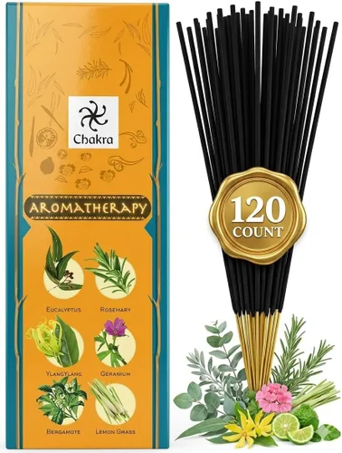 Miniatura 10 de Varillas de incienso de rosa roja – 120 unidades Aroma de rosa floral de larga duración Incienso perfumado para fragancia del hogar, meditación