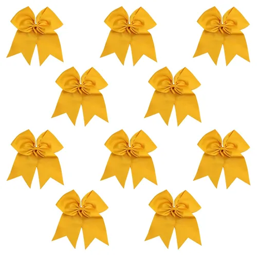 Miniatura 35 de Kenz Laurenz Lazos grandes para el pelo de 7 pulgadas, accesorios clásicos grandes para adolescentes, mujeres y niñas, animadoras de sóftbol