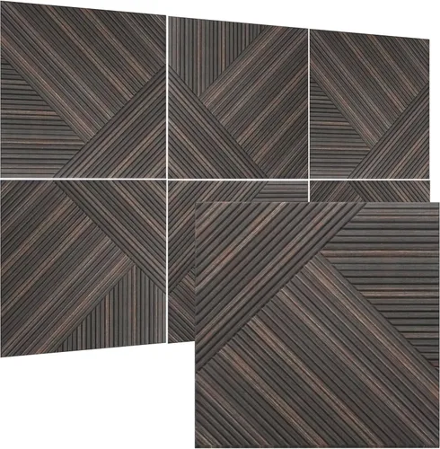 Miniatura 10 de TO-TH Paneles Acústicos para Pared y Techo - Paquete de 6 de 2'x2'x0.4", Paneles de Pared Decorativos Autoadhesivos con Impresión UV 3D con Aspecto