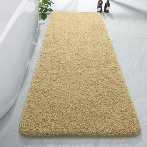 Miniatura 19 de AROGAN Tapete Largo de Baño de Lujo, 24 x 17 Pulgadas, Grueso, Suave y Absorbente, Antideslizante, Respaldo de Goma, Alfombras de Secado Rápido