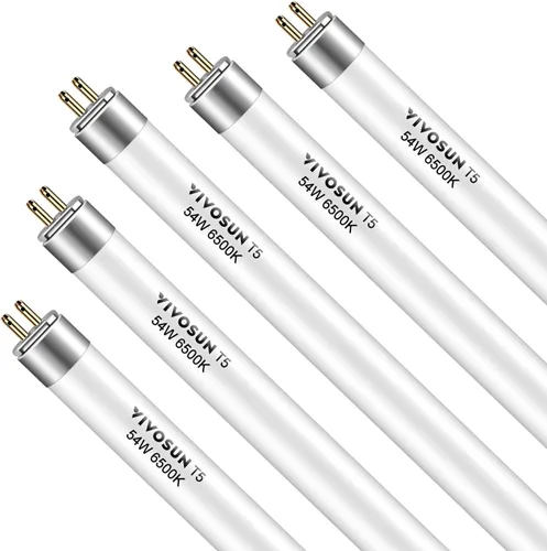 Miniatura 8 de VIVOSUN Bombillas T5 de crecimiento de 2 pies y 22 pulgadas, 24 W, 6500 K, tubos fluorescentes HO, bombilla blanca fría T5 para lámparas T5 de 22
