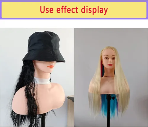 Miniatura 4 de Soporte para cabeza de maniquí de hombro, plataforma de hombro para exhibición de cosmetología, entrenamiento de peluquería en casa y salón