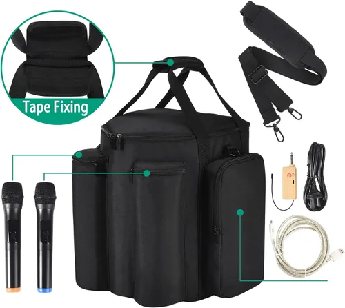 Miniatura 3 de Funda para sistema de altavoces Bluetooth portátil Bose S1 Pro/S1 Pro+, bolsa de transporte de viaje S1 Pro con bolsillos adicionales