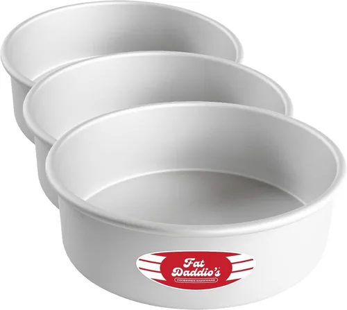 Miniatura 27 de Fat Daddio's PRD-1BOX Moldes Redondos para Pastel Mini Tier de Aluminio Anodizado para Una Caja de Mezcla, Juego de 3, Plateado