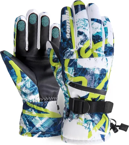 HOIHOO Ski Gloves, Waterproof Snow Gloves -30 Winter Gloves for Cold Weather Touchscreen Snowboard Gloves Warm for Men Women