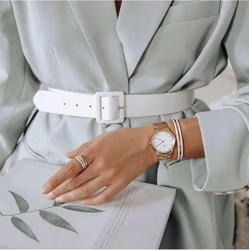 Miniatura 2 de Daniel Wellington Iconic Link Reloj pulsera de eslabones de oro rosa o plata