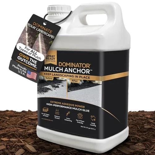Miniatura 11 de Ancla de Mantillo Dominator 5 Galones - Adhesivo para Mantillo, Guijarro de Guisante y Adhesivo Estabilizador de Roca, Listo para Usar en Aerosol