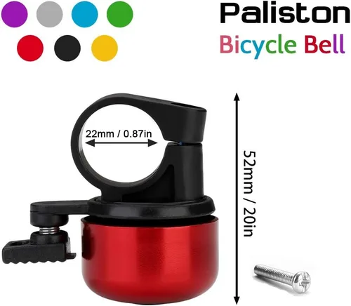 Miniatura 5 de Timbre de Bicicleta Timbre de Bicicleta Sonido Nítido para Adultos Niños Niños Niñas Rojo