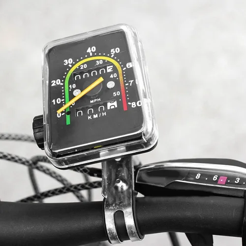 Miniatura 8 de Keenso Velocímetro de ciclismo, velocímetro de computadora odómetro mecánico computadora Código de montaña Tabla y piezas de repuesto