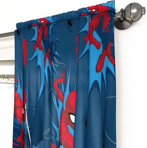 Miniatura 6 de Jay Franco Marvel Spiderman Burst - Juego de ropa de cama individual y cortinas de Spidey Daze