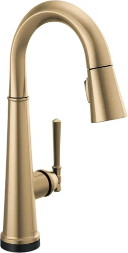 Miniatura 12 de Delta Faucet Emmeline - Grifo de barra negro mate con rociador extraíble, grifo de fregadero de barra negra de un solo agujero, grifos de barra