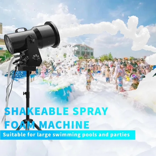 Miniatura 4 de Máquina de espuma para fiestas con 9 luces LED, máquina de espuma para fiestas con tanque de agua, cañón de espuma para jardín, piscina