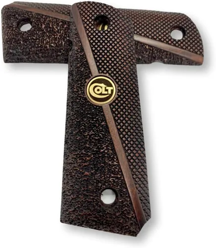 Miniatura 4 de 1911 Original Series US Logo Wooden 1911 Grips, Ambi Safety Cut, Handgun-Pistol Grips, 1911 Wood, Full Size, 1911 Accessories, Gift for Veterans