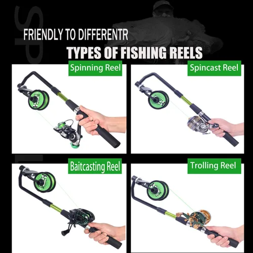 Miniatura 3 de Fishing Line Spooler, Adjustable line Winder,No Line Twist, Portable for Casting & Spinning and Trolling Reel