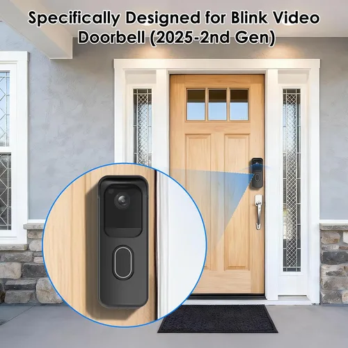 Miniatura 6 de Soporte de puerta sin taladro para timbre de video Blink (2.ª generación 2025), accesorios de soporte de montaje adhesivo para sistema de seguridad