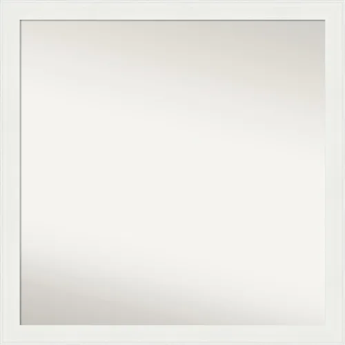 Miniatura 467 de Amanti Art Espejo de baño blanco para sobre el fregadero, 24 x 24 pulgadas, hecho a medida, espejo de tocador cuadrado blanco estrecho, marco