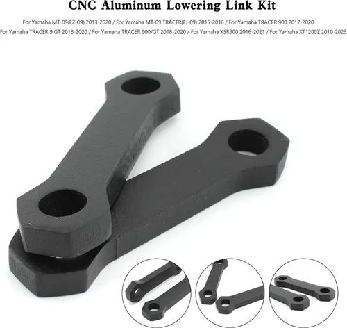 Miniatura 9 de Topteng Kit de eslabones de bajada de aluminio CNC para Yamaha MT-09 (FZ-09) 2013-2020, MT-09 TRACER (FJ-09) 2015-2016, TRACER 900 2017-2020, TRACER