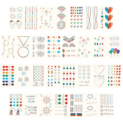 Miniatura 3 de Metker Tatuajes temporales para niños – 90 hojas más de 1000 diseños Juguetes de tatuajes temporales impermeables para recuerdos de fiesta