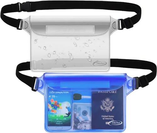 Miniatura 8 de AiRunTech Bolsa impermeable con correa para la cintura (paquete de 2) Accesorios de playa la mejor manera de mantener tu teléfono y objetos