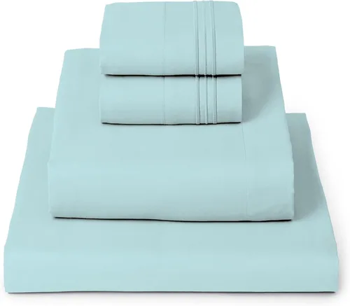 Miniatura 77 de Mellanni Juego de Sábanas Split King - Colección Icónica de 7 Piezas para Ropa de Cama, (Incluye 4 Fundas de Almohada), Bolsillo Profundo de 16 1394