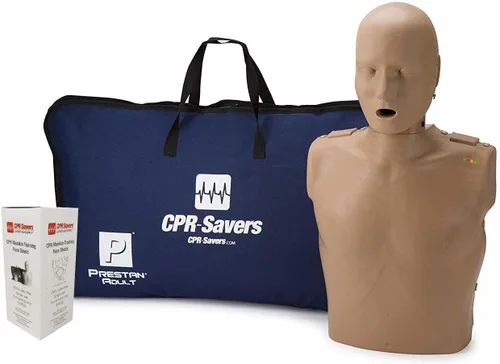 Miniatura 4 de CPR Savers Maniquí profesional de entrenamiento de RCP Prestan con monitor de retroalimentación AHA 2019 y protectores faciales