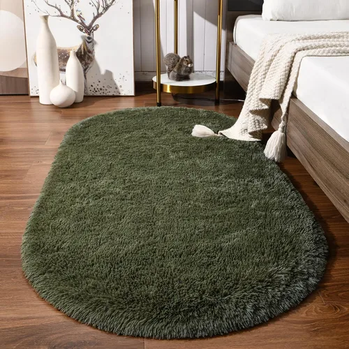 Miniatura 15 de Softlife Alfombras Esponjosas para Dormitorio, Alfombra de Área Peluda Bonita para Niñas y Niños Habitación de Bebé Decoración del Hogar, 2 x 5 Pies