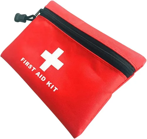 Miniatura 13 de Kit vacío de primeros auxilios de nailon, compacto, impermeable y ligero, bolsa de primeros auxilios con cremallera para emergencias en el hogar