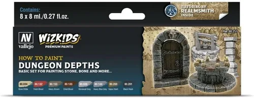 Miniatura 10 de Vallejo - Wizkids Elementos Arcanos Juego de Pinturas Premium para Modelismo y Wargames Ideal para Efectos Mágicos y Elementales como