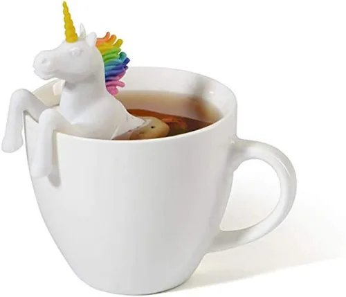 Miniatura 3 de Lindo caracol forma de silicona bolsa de té soporte infusor de té filtros de té de infusión de té de unicornio colador de té forma más empinada
