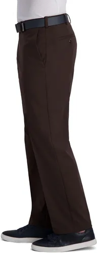 Miniatura 2 de Haggar Men's Cool Right Performance Flex Solid Classic Fit Flat Front Pant-reg. and Big & Tall